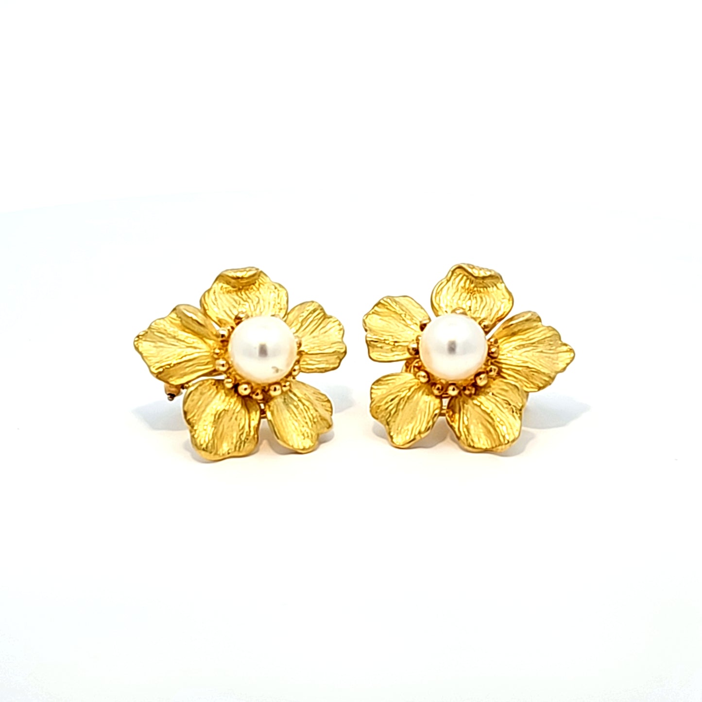 Tiffany & Co. Pearl Flower Earrings