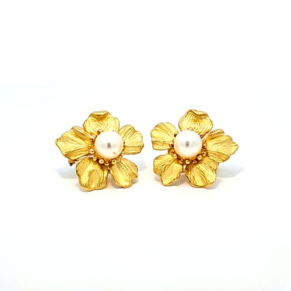 Tiffany & Co. Pearl Flower Earrings
