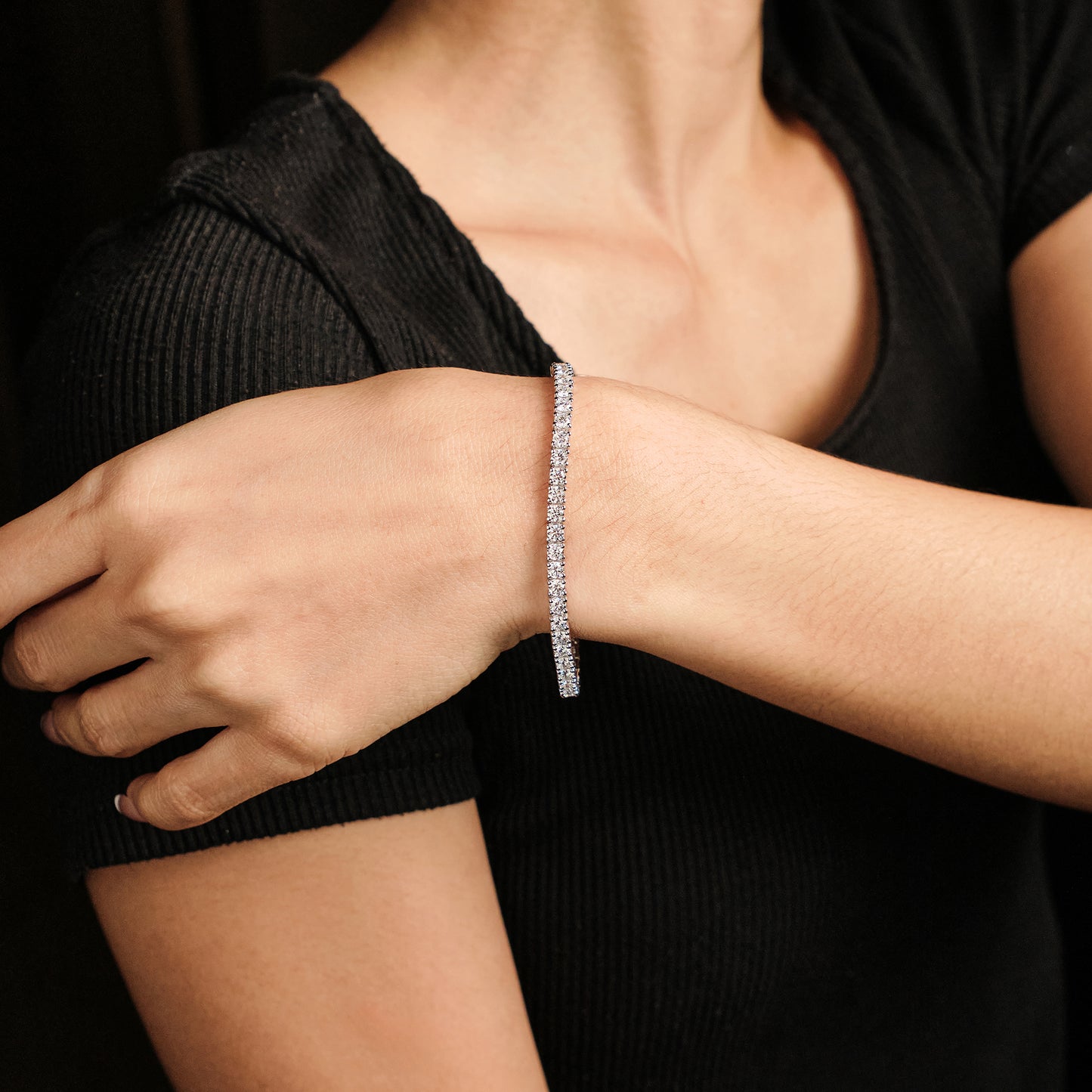 Bakhache Diamond Tennis Bracelet