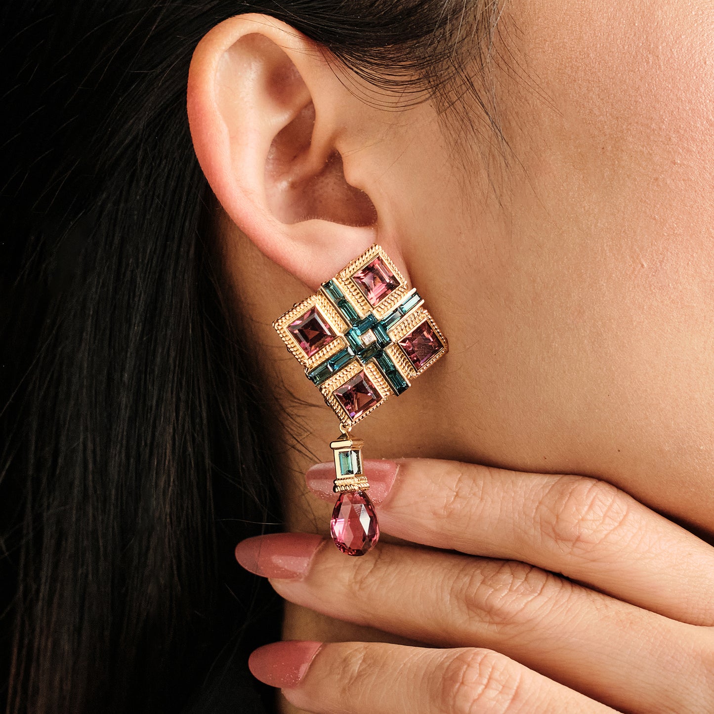 Bakhache Coloured Stones Earrings