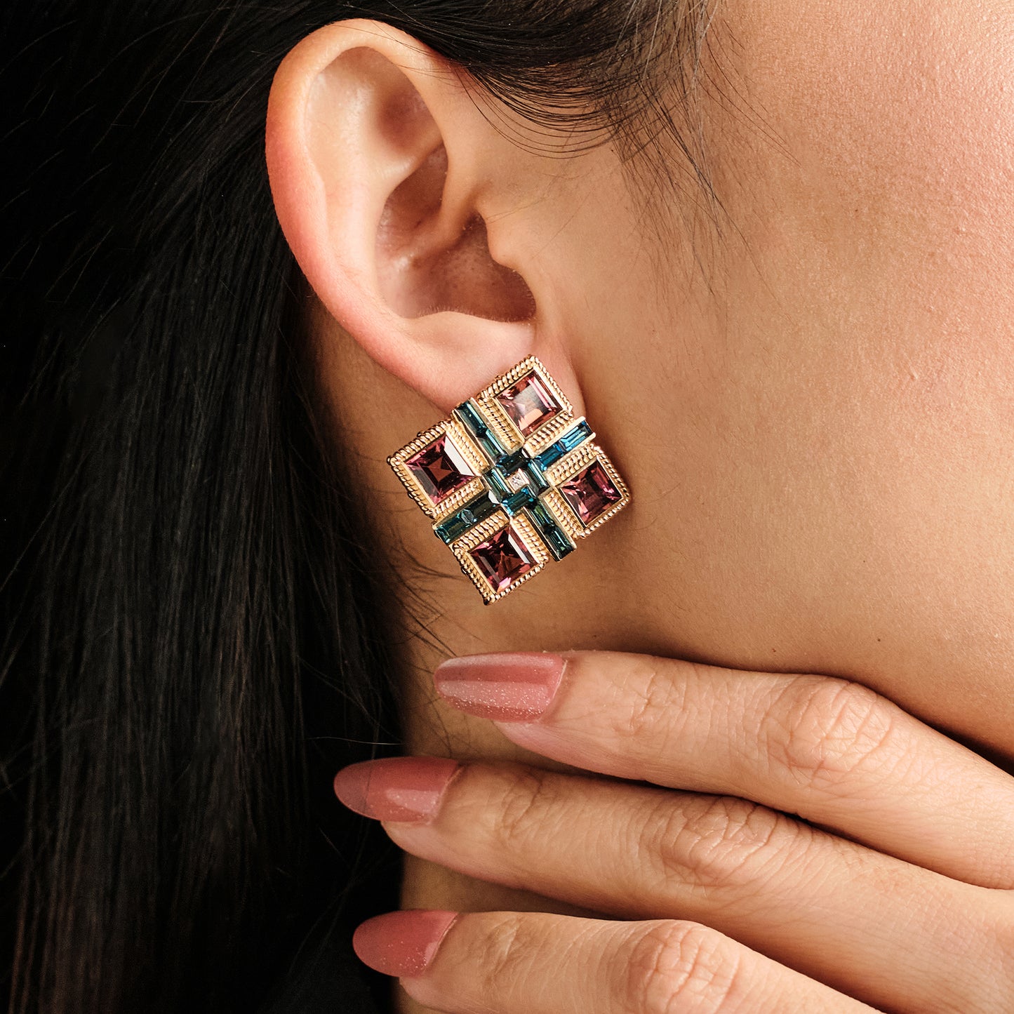 Bakhache Coloured Stones Earrings