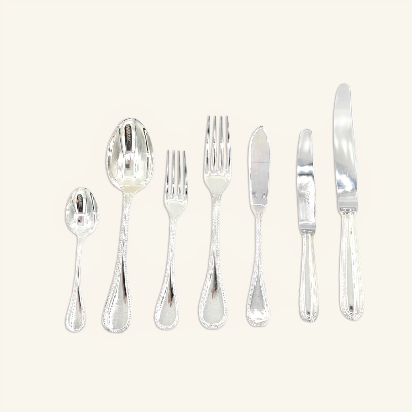 Christofle Vintage Perles Flatware Set