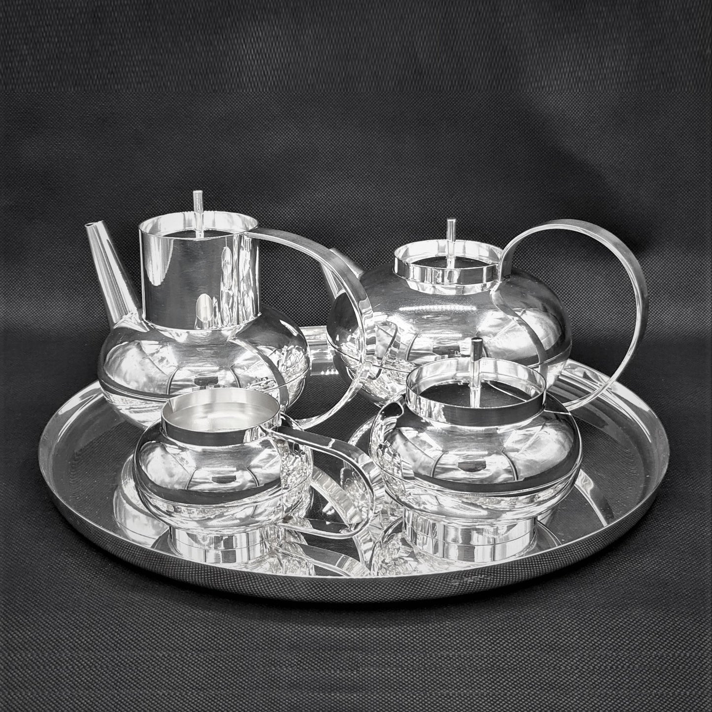 Christofle 5 piece tea set Ceylan