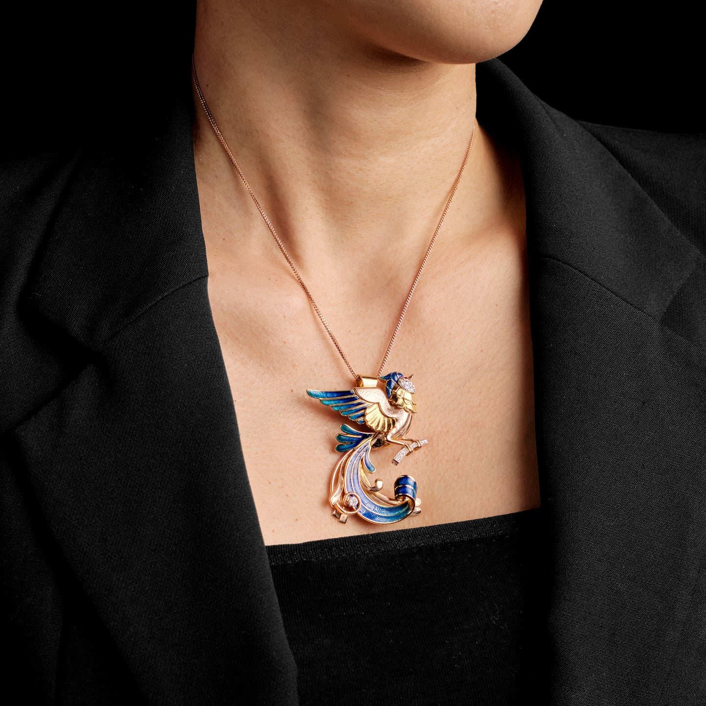 E. Gubelin Bird Shape Pendant