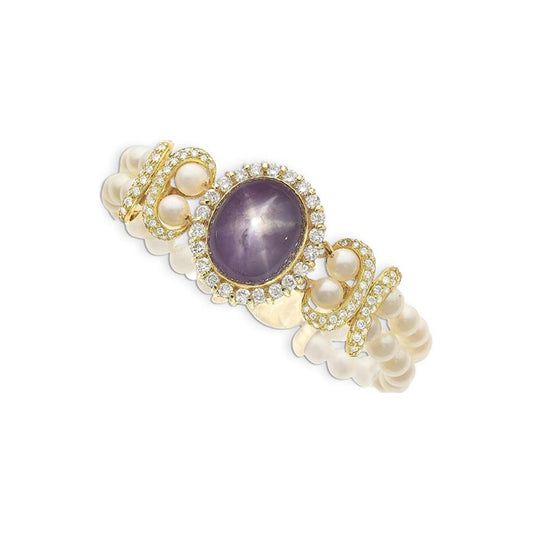 La Triomphe Purple Star Sapphire Bracelet