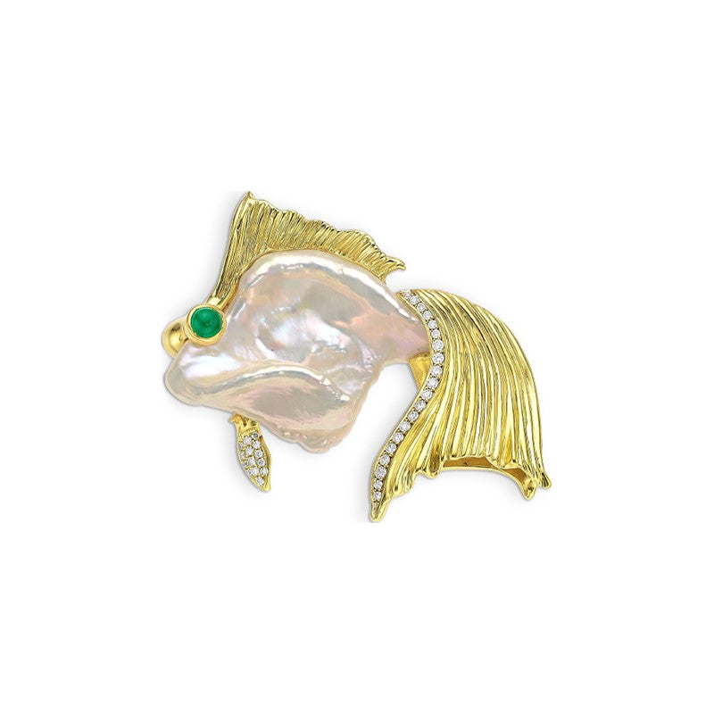 A&Z Fish Peal Brooch