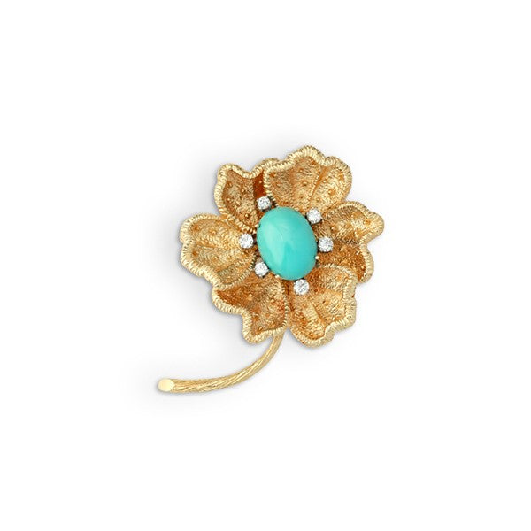 Vintage Turquoise Brooch