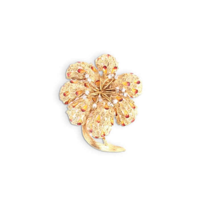 Vintage Flower Head Brooch