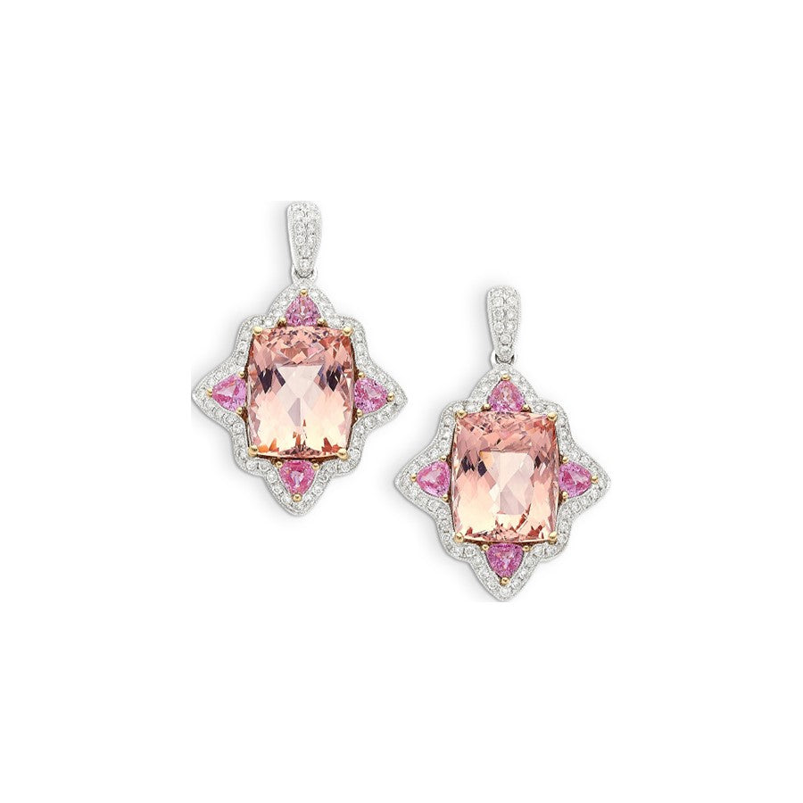 Vintage Morganite Earrings