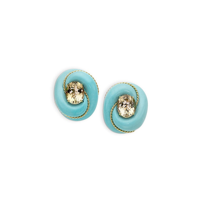 Valentin Magro Turquoise Earrings