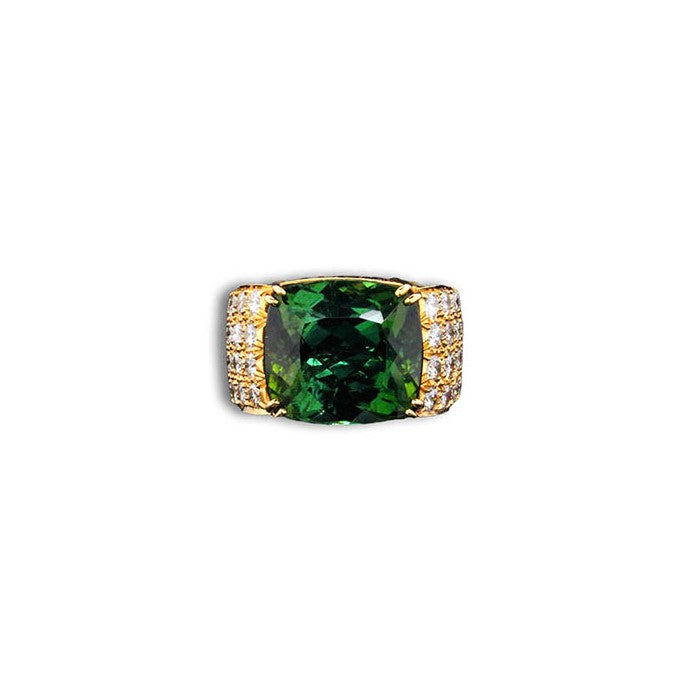 David Webb Green Trourmaline Ring