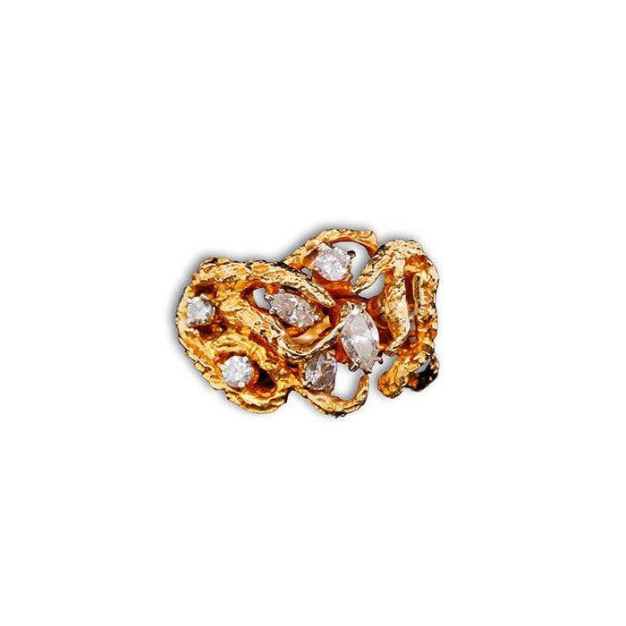 Vintage Barked Ring