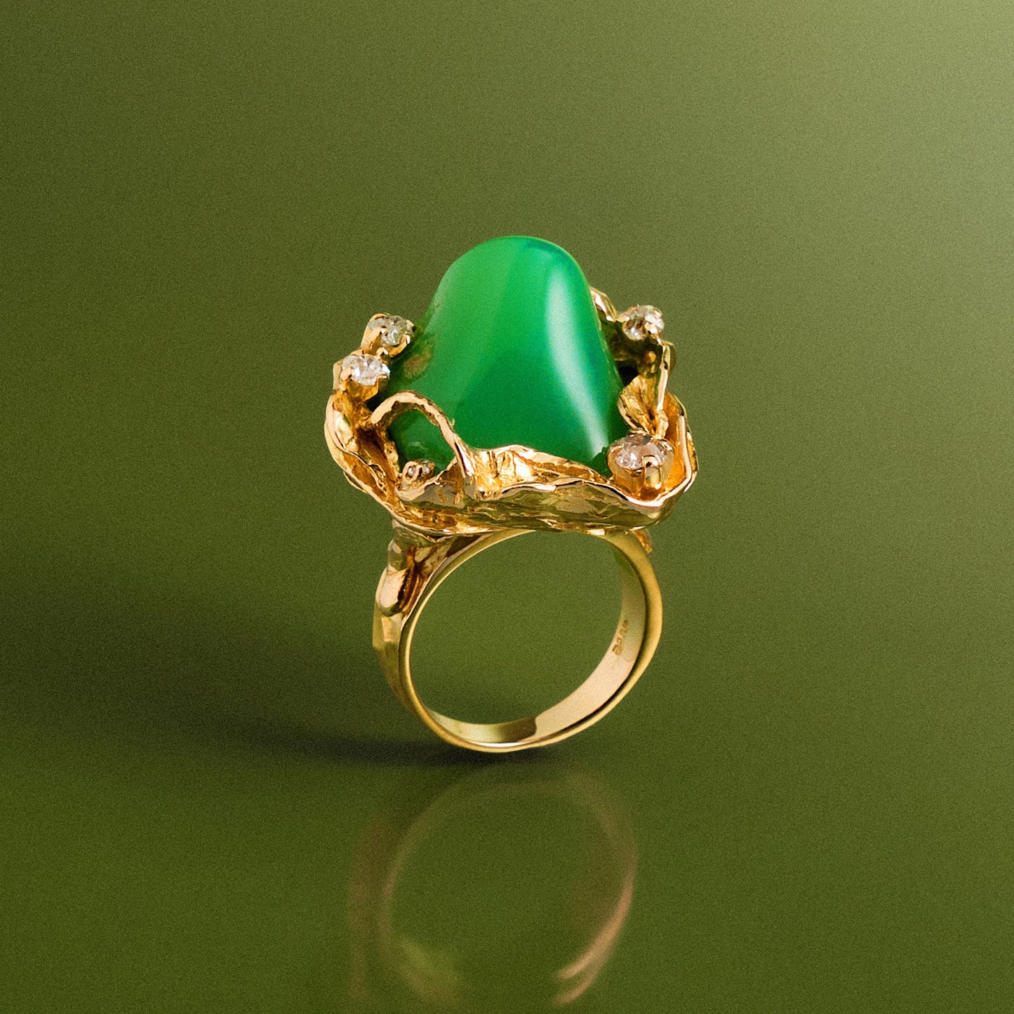 William Fisher Chrysoprase Ring