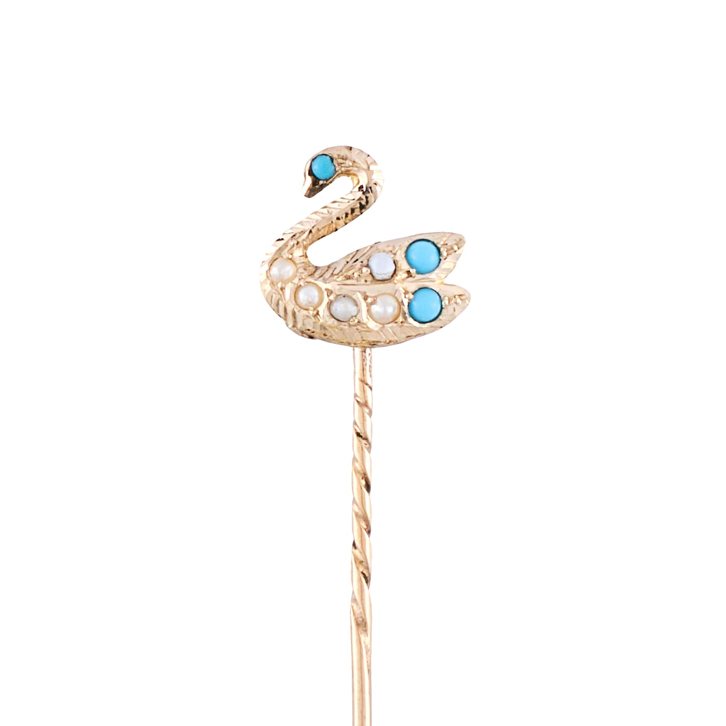 Antique Swan Stick Pin
