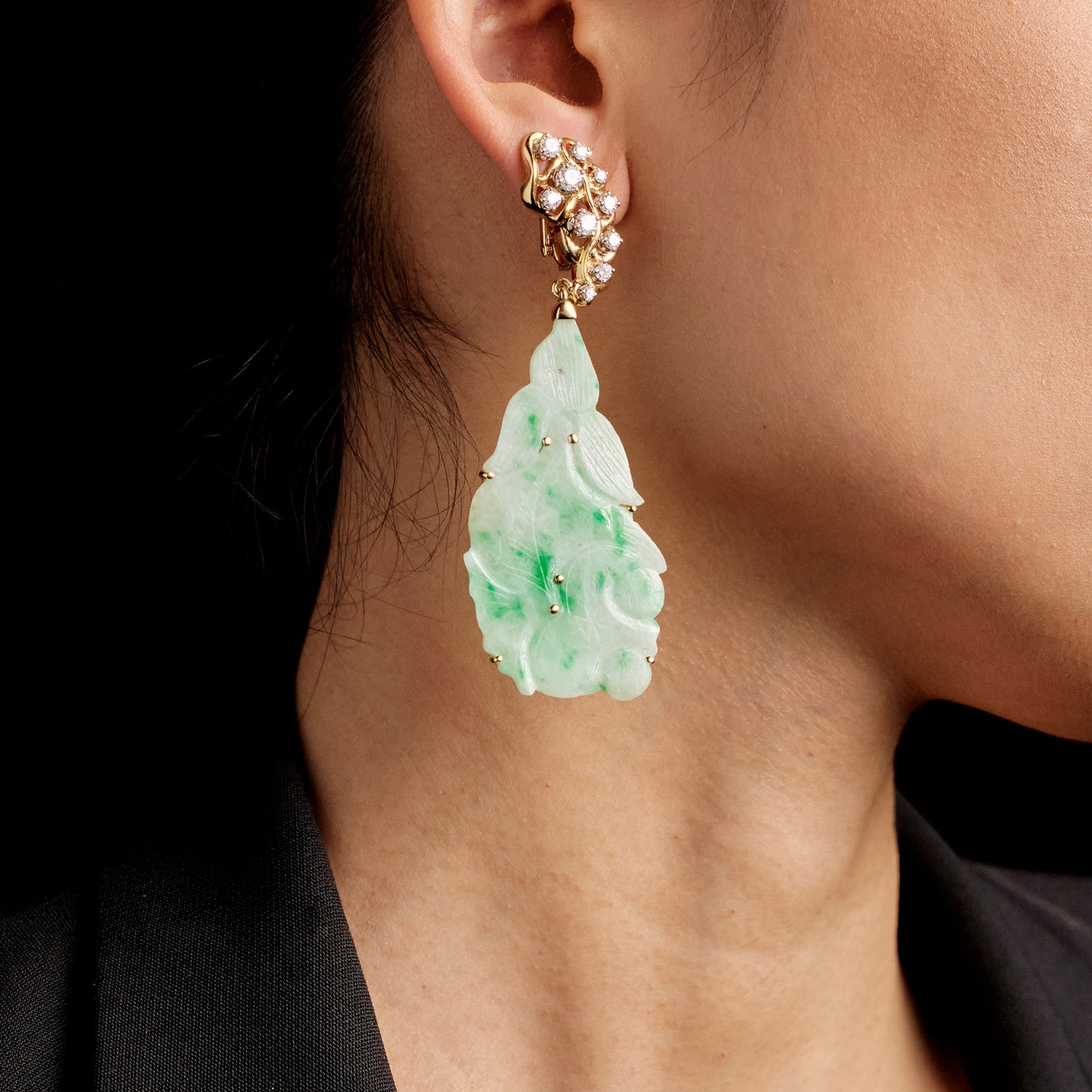 Peter Lindeman Jadeite Earrings