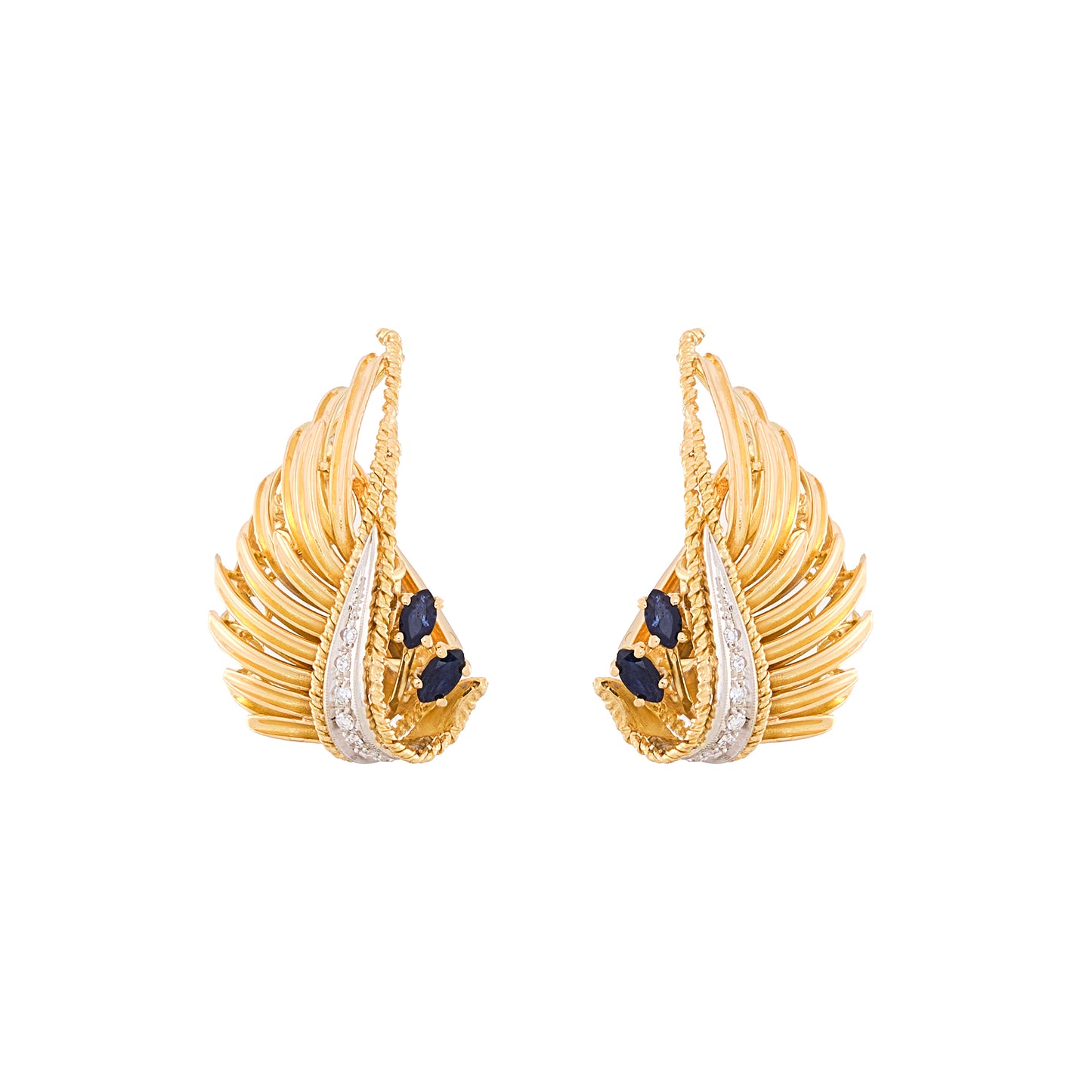 Vintage "Volutes" Earrings