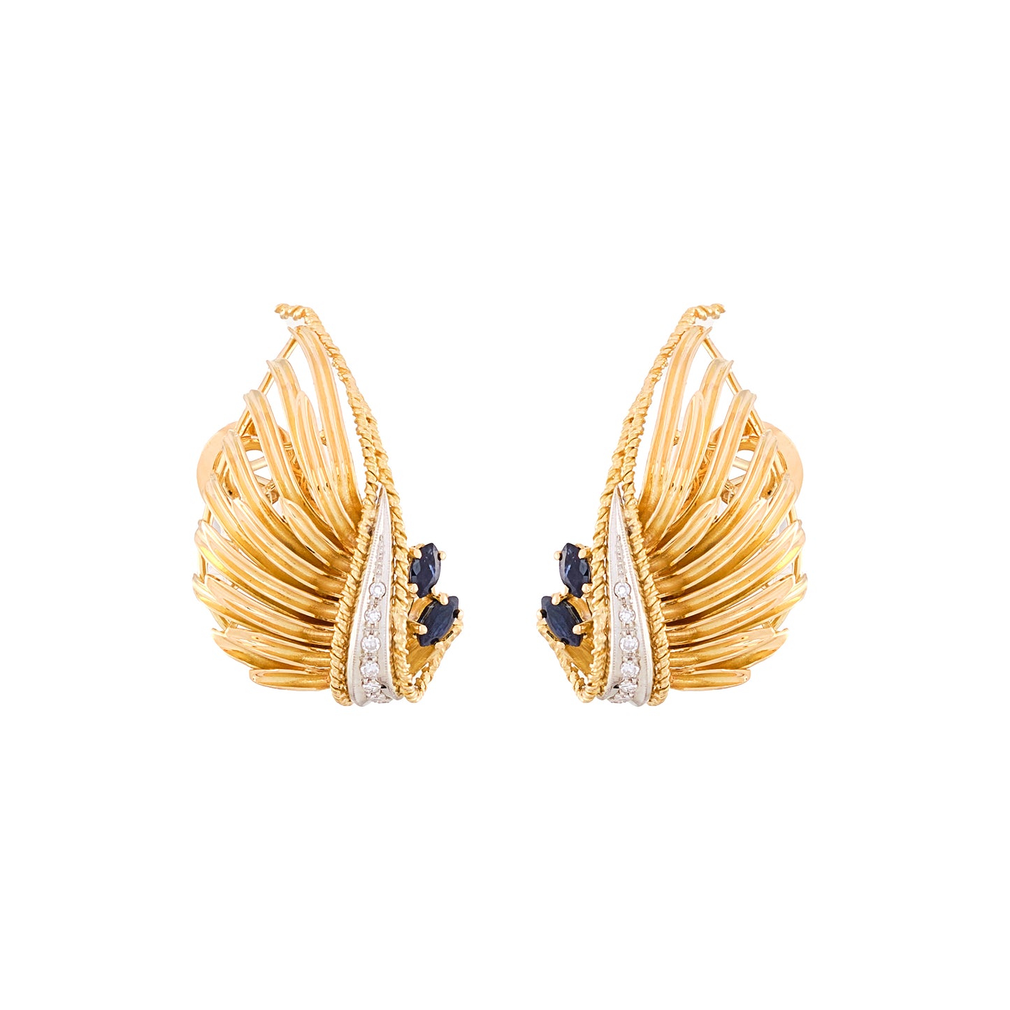 Vintage "Volutes" Earrings
