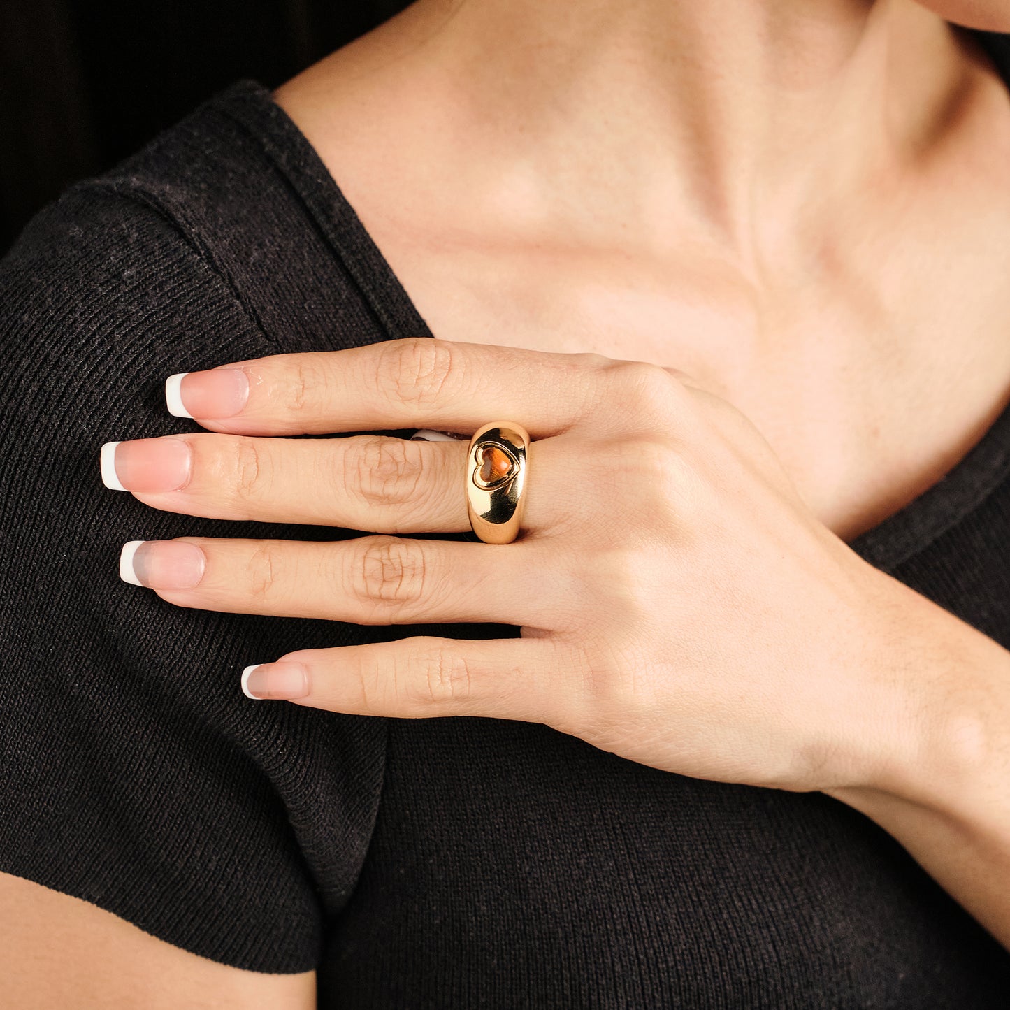 Boucheron Pivoting Heart Ring