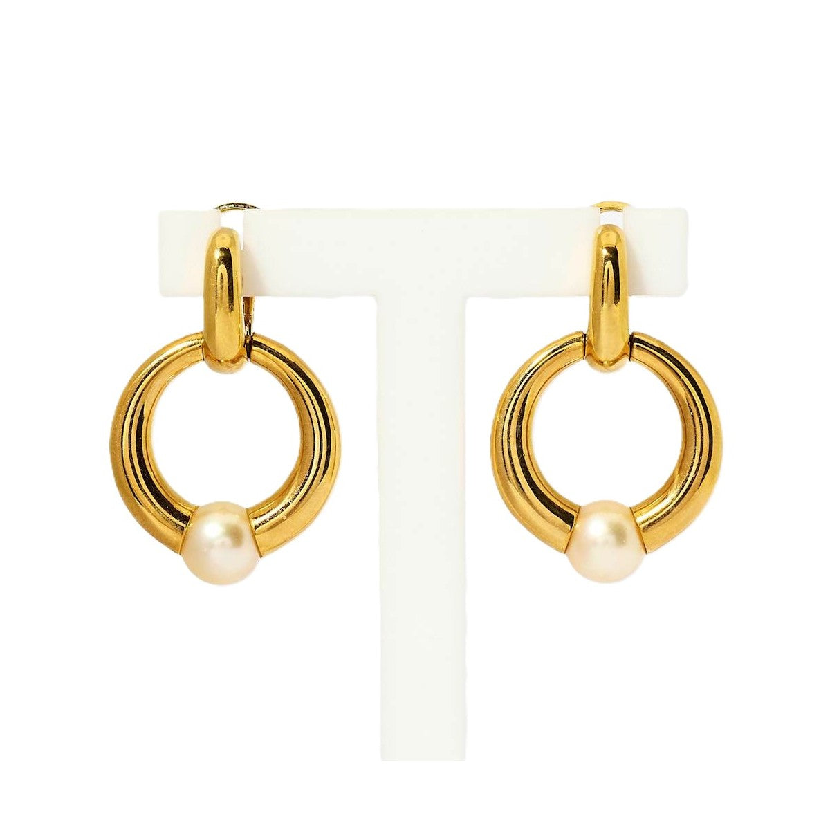 Cartier Pearl Ear Pendants