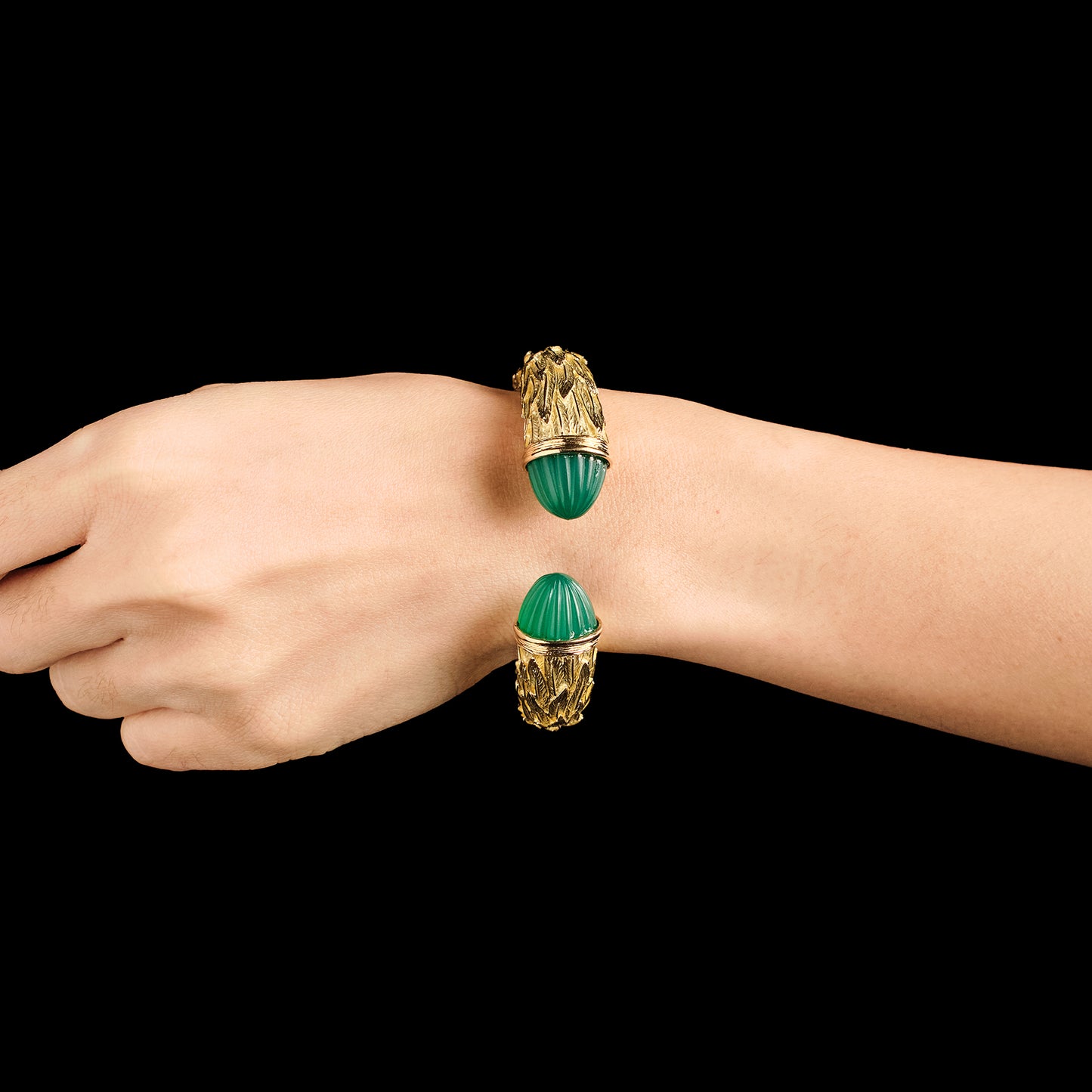 Vintage Chrysoprase Bangle