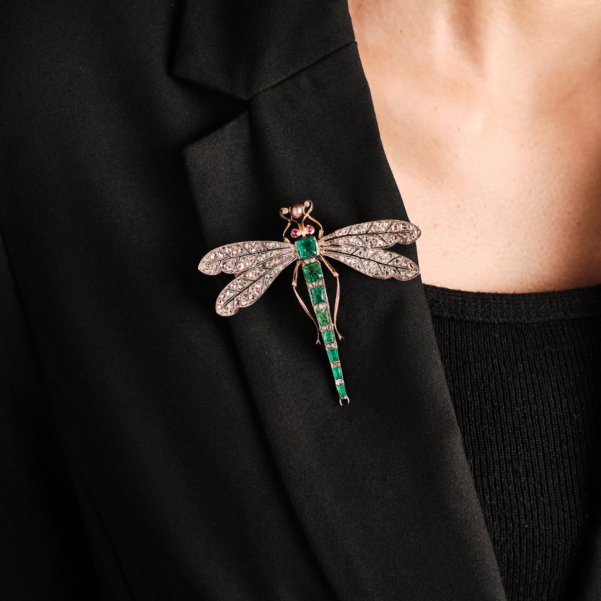 Antique Fire Fly Brooch