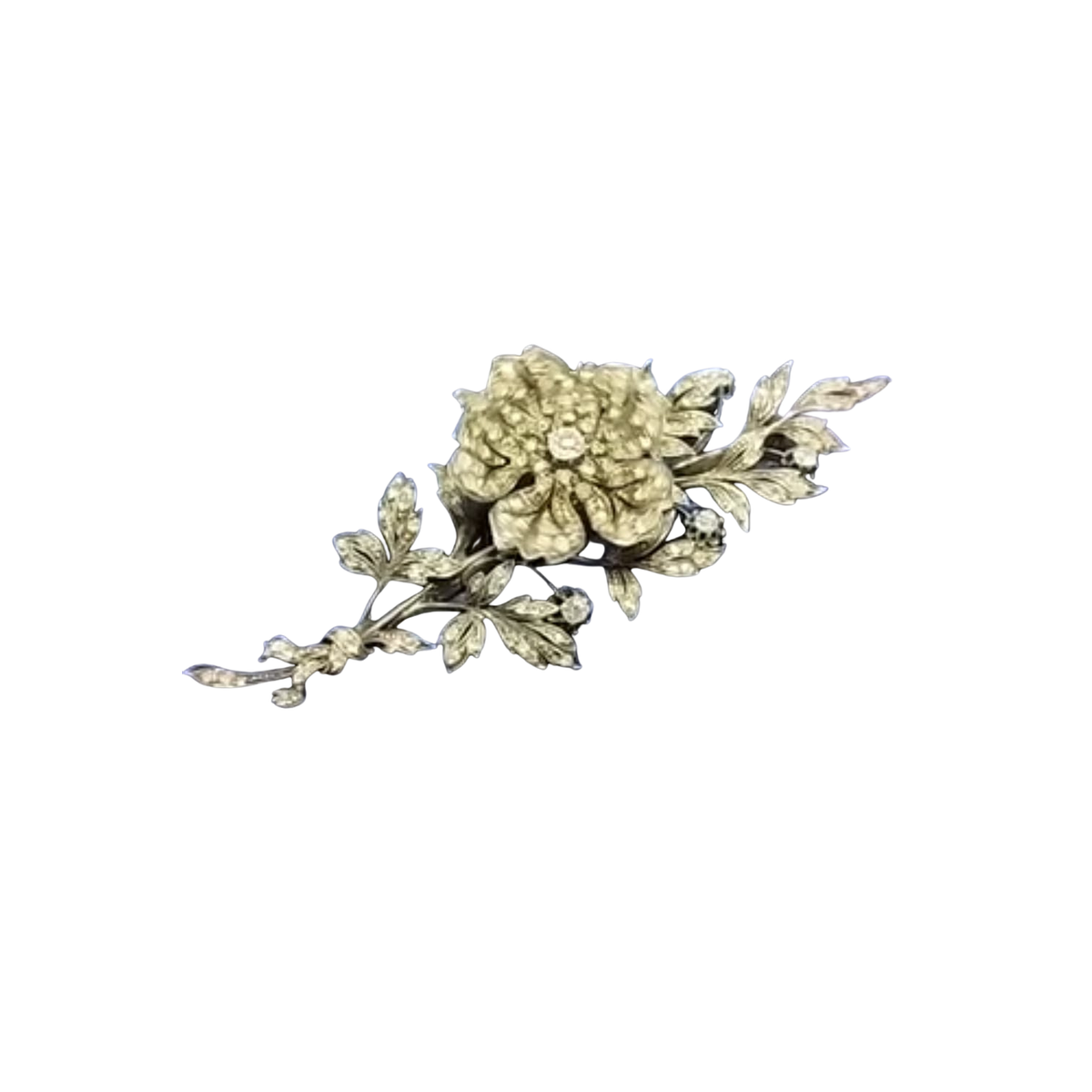 Fontenay Antique "Tremblant" Flower Brooch