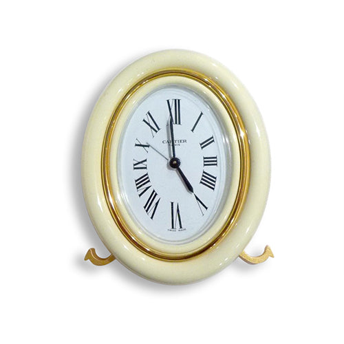 Cartier Mechanical Alarm Travel Clock
