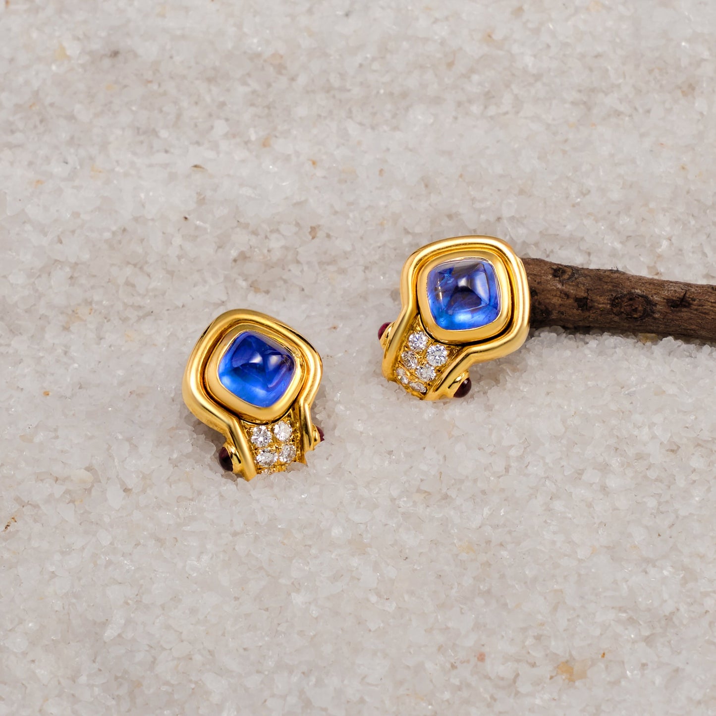 Kent Raible Sapphire Earrings