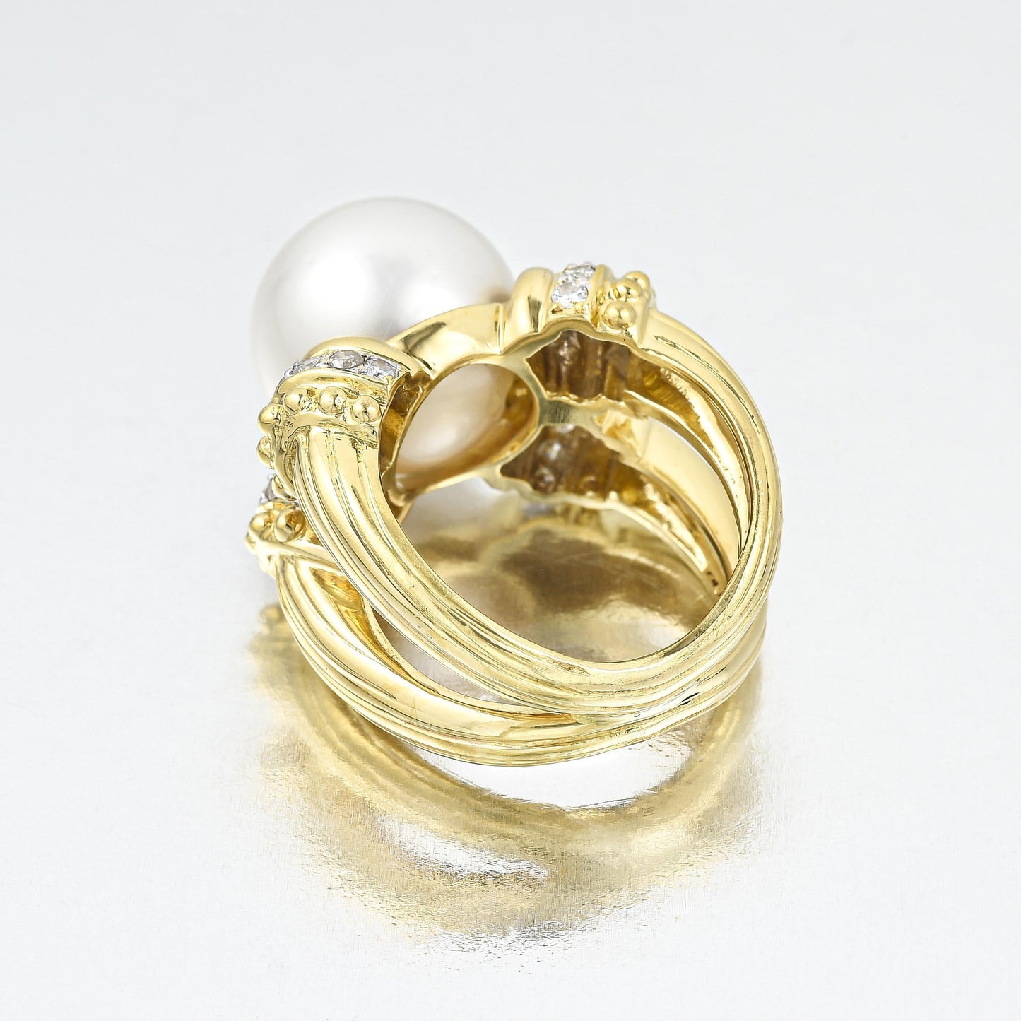 Vintage Pearl and Diamond Ring