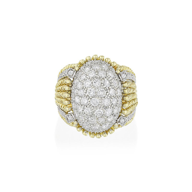Vintage Diamond Dome Cocktail Ring