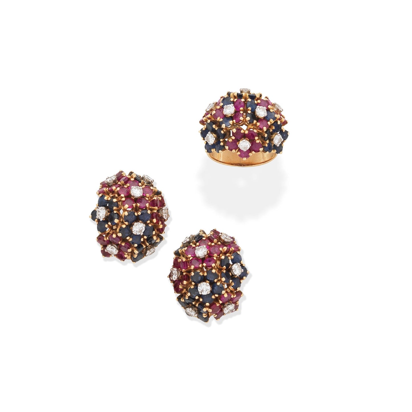 Vintage Ring & Earclip Suite