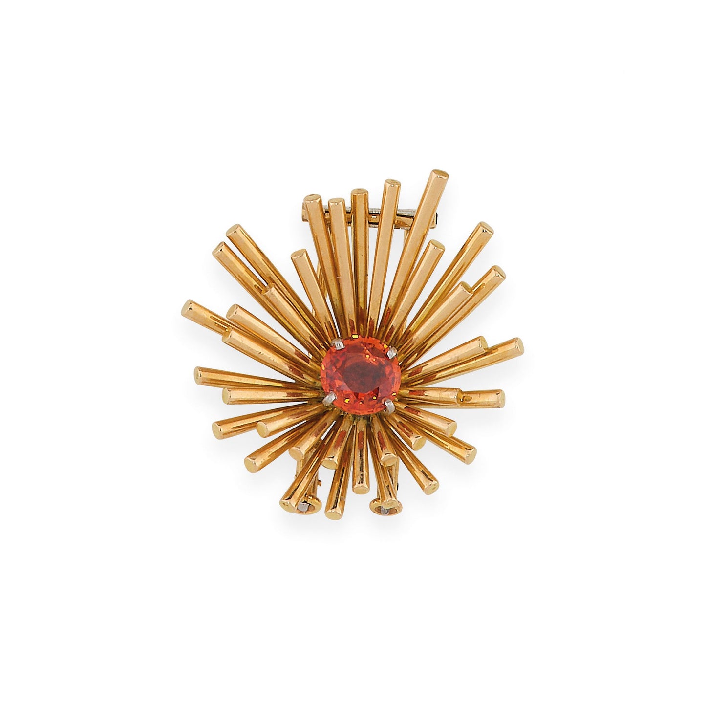 Boucheron Orange Sapphire Brooch