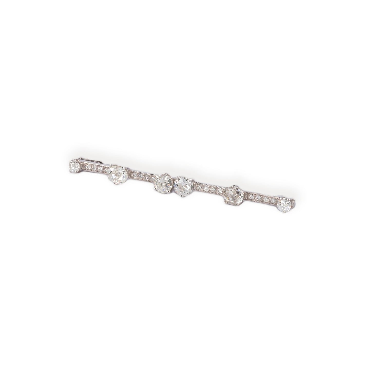 Vintage Diamond Bar Brooch
