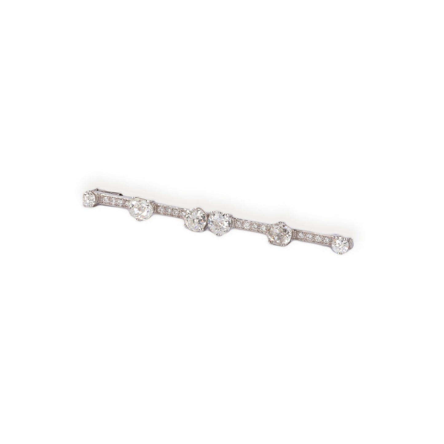 Vintage Diamond Bar Brooch