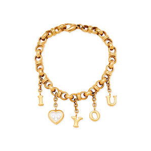 Chopard "I Love You" Charm Bracelet