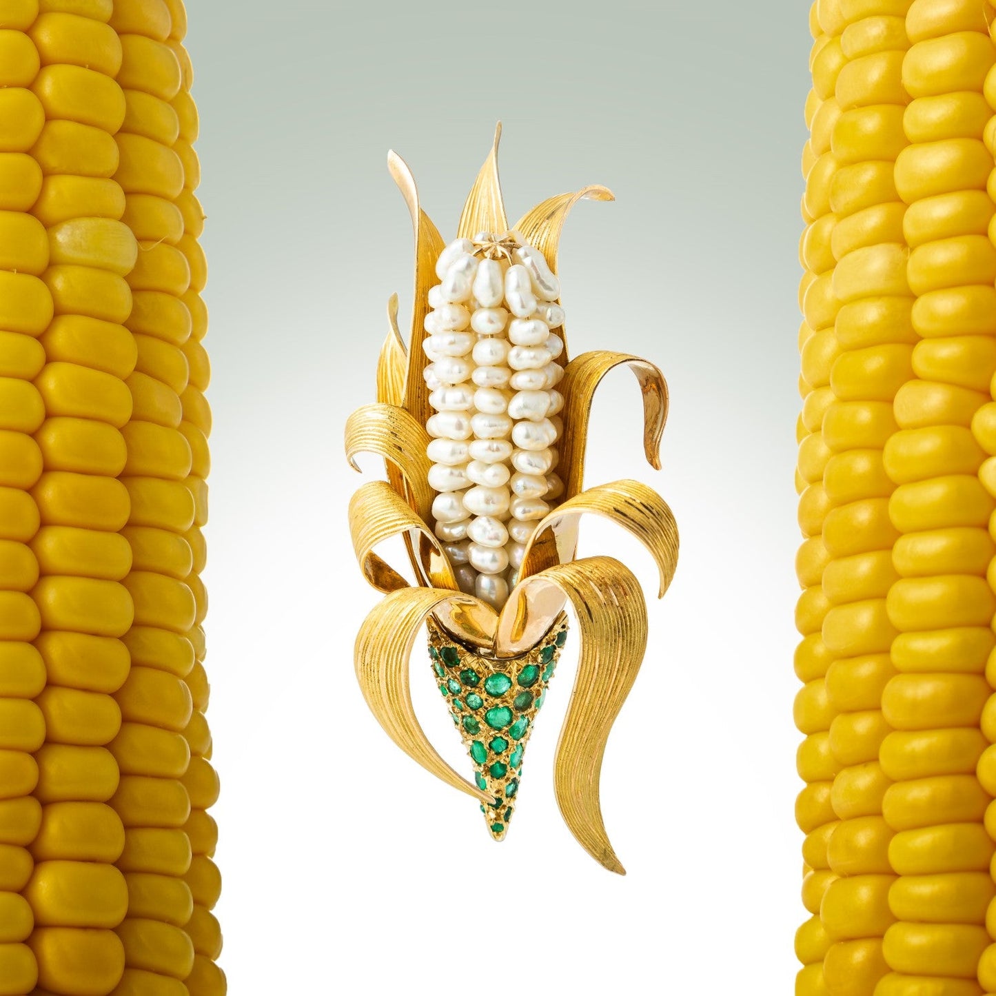 Vintage Corn Brooch by René Grain