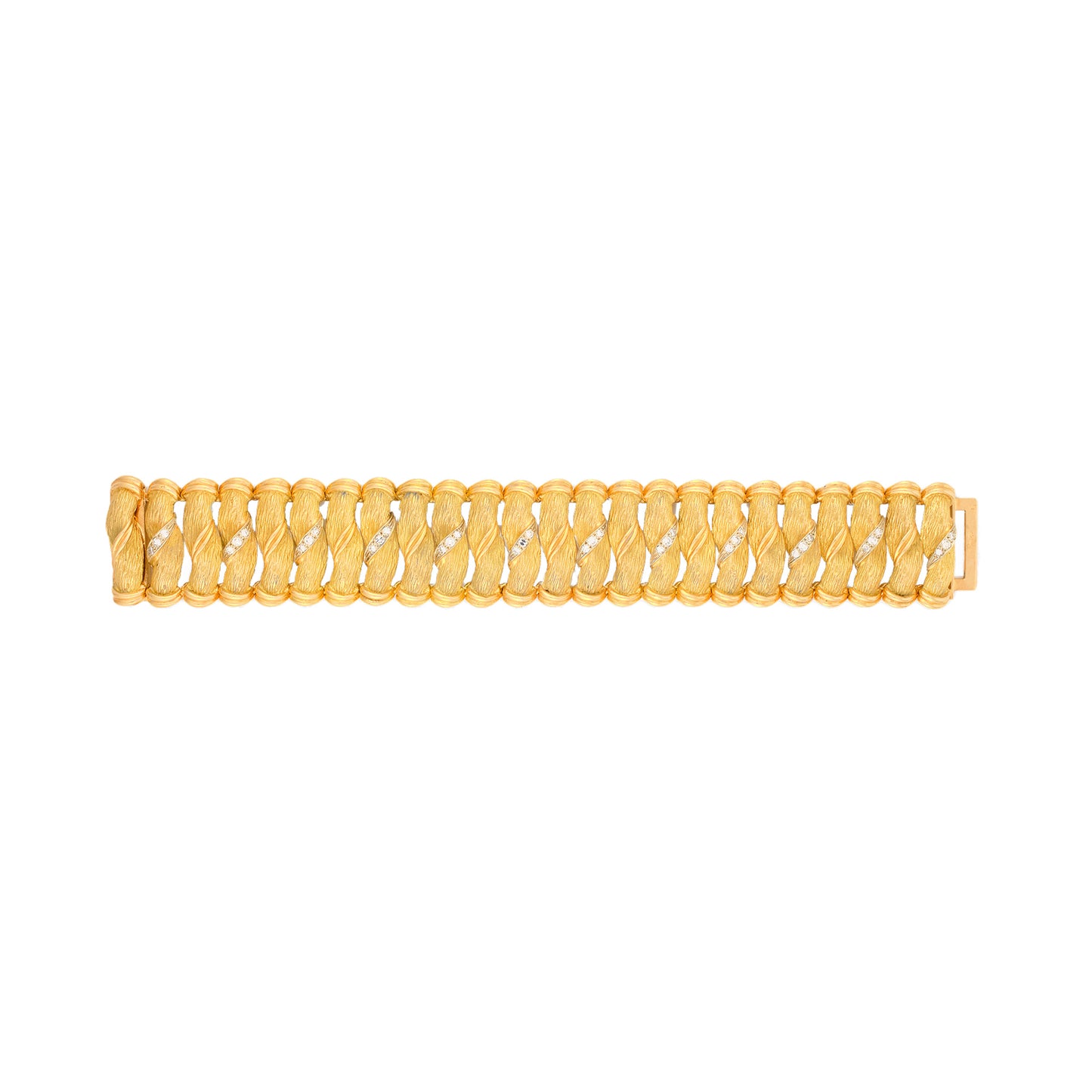 Vintage Textured Bracelet by Roland Texier