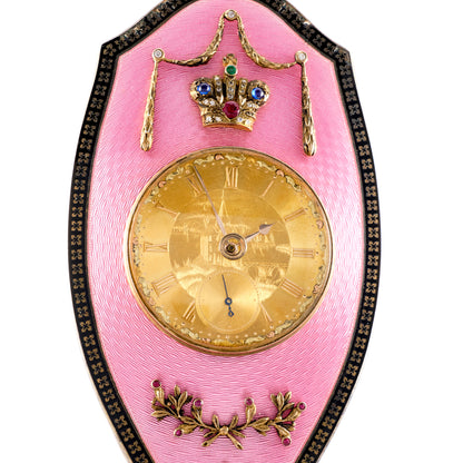 Antique Art Deco Spinach Jade Clock