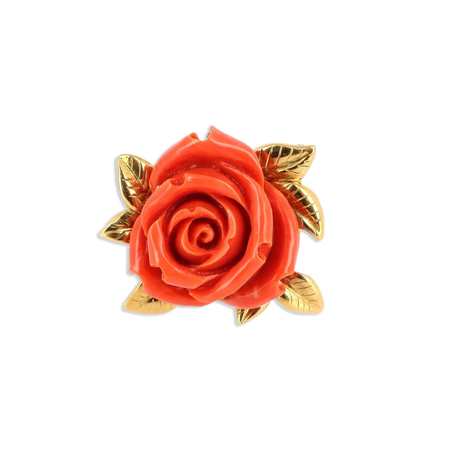 Vintage French Coral Ring