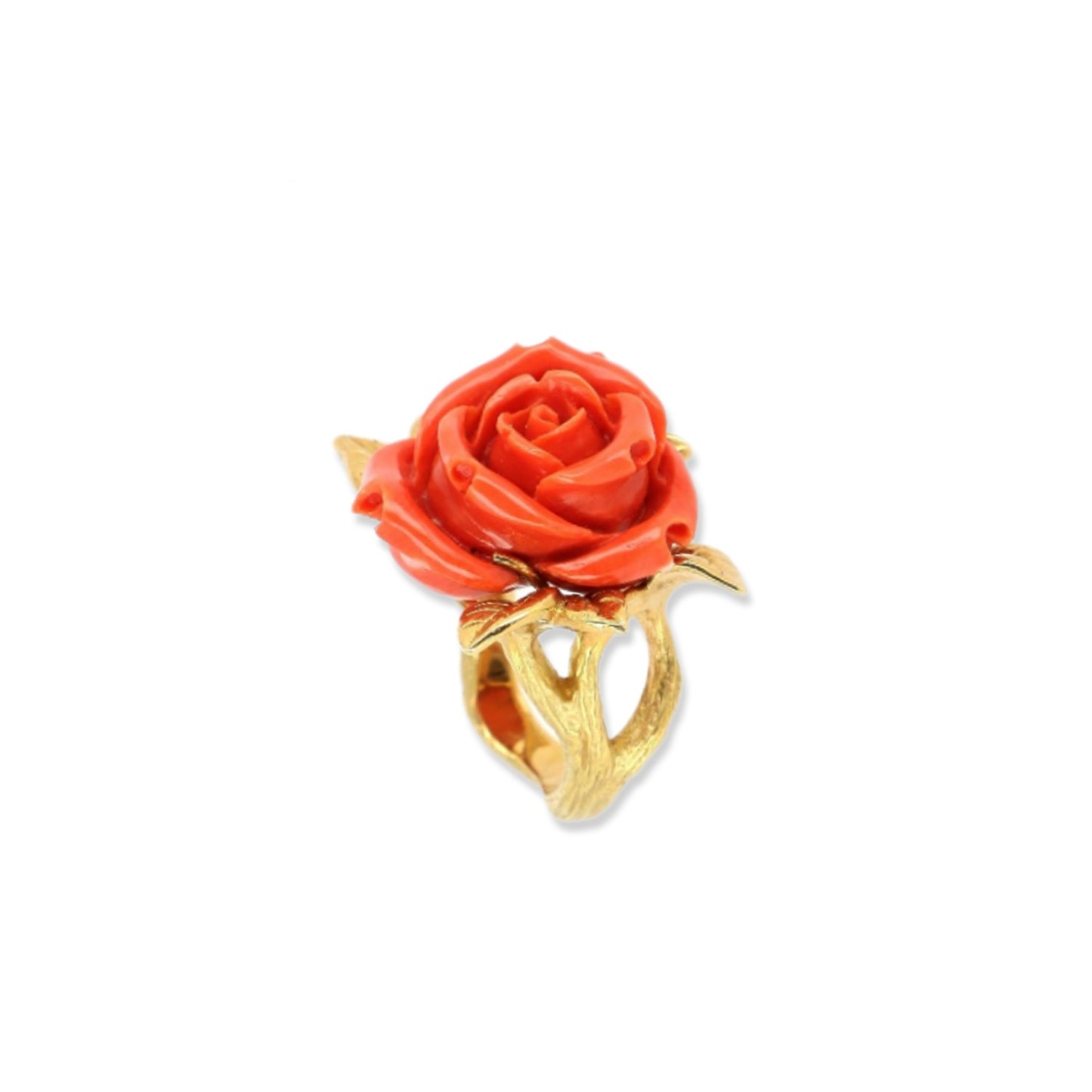 Vintage French Coral Ring