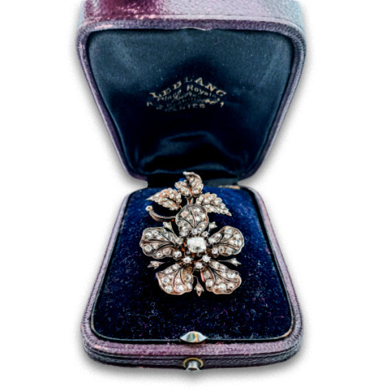 Antique French Flower Pendant