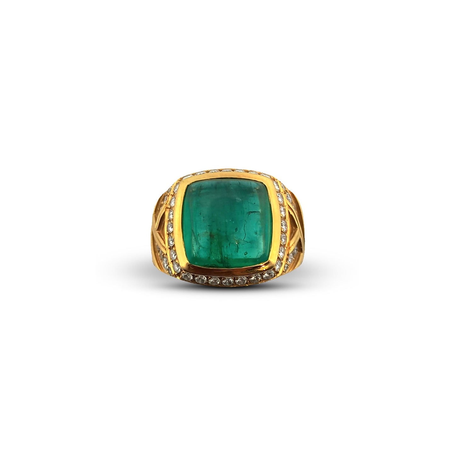Vintage Emerald Cabochon Ring