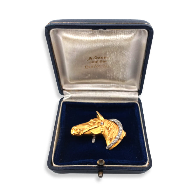 Vintage Horse Head Brooch