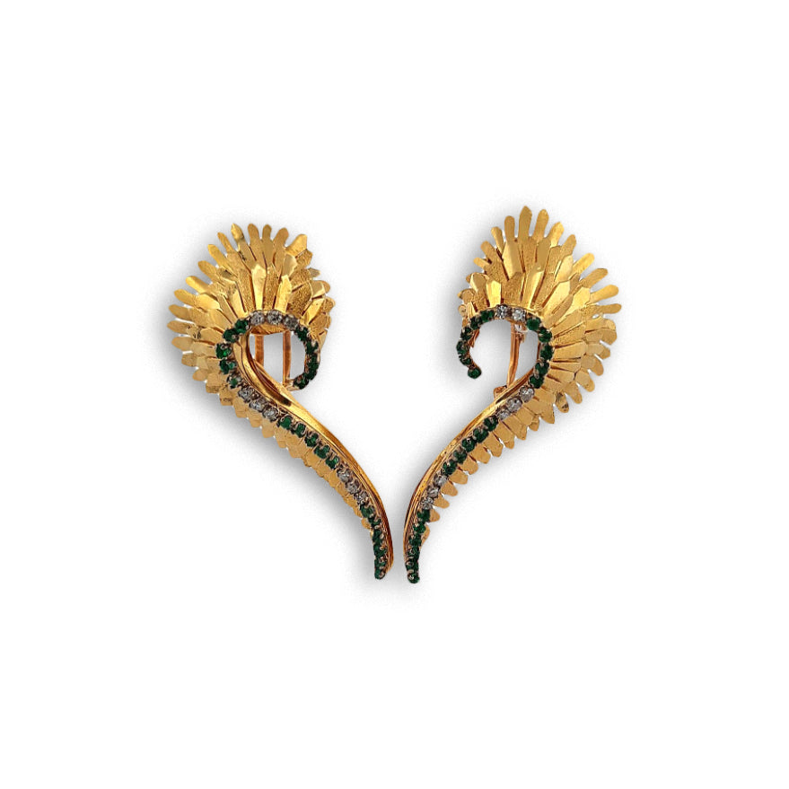 Vintage Feather Earrings