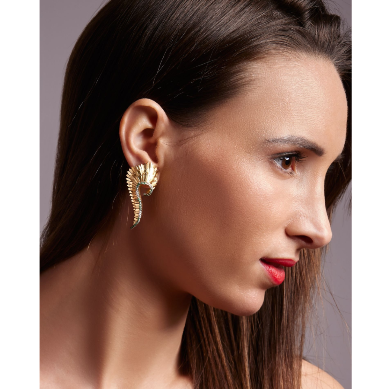 Vintage Feather Earrings