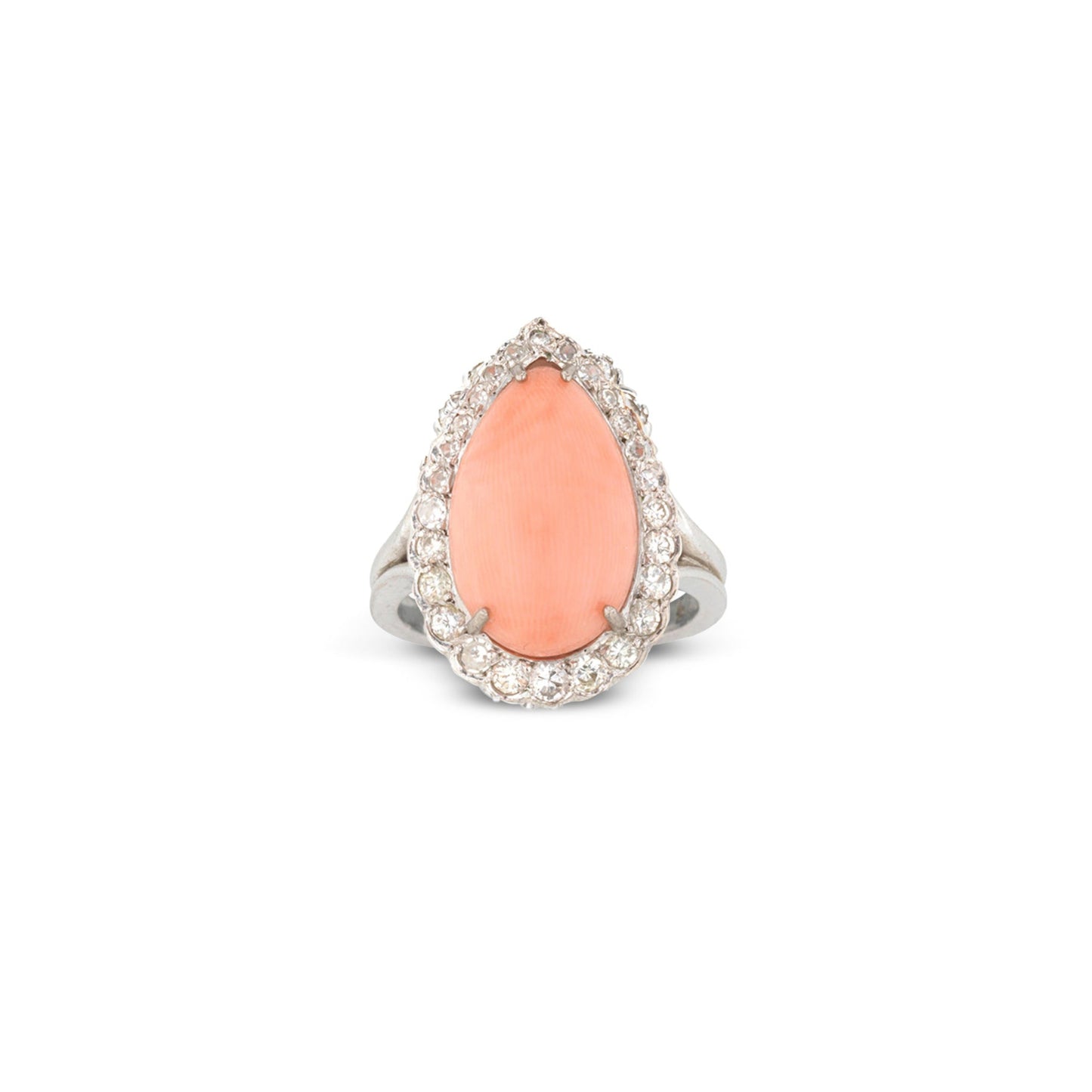 Vintage Angel Skin Coral Ring