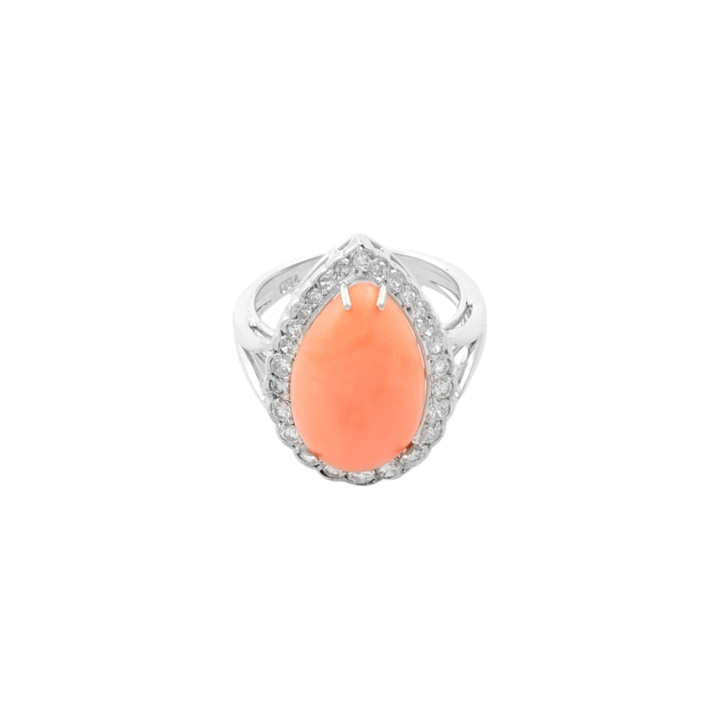 Vintage Angel Skin Coral Ring