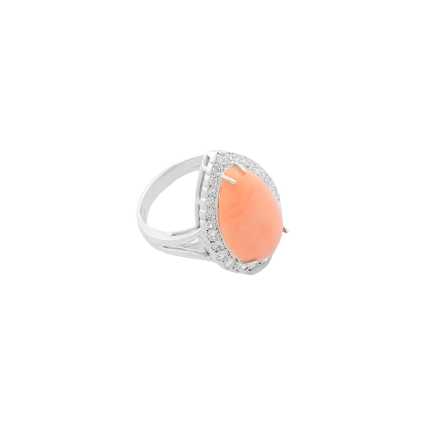 Vintage Angel Skin Coral Ring
