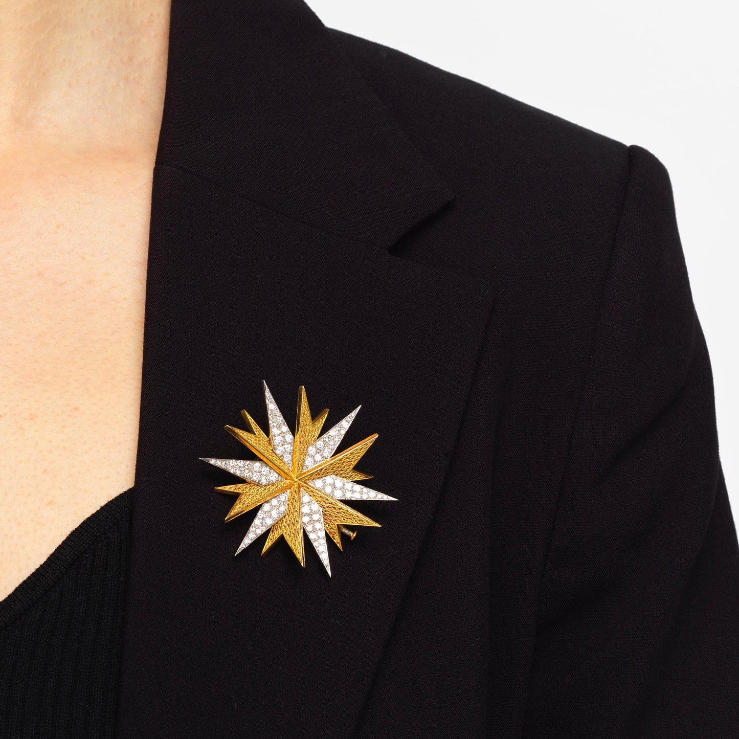 Garrard Diamond Set Star Brooch