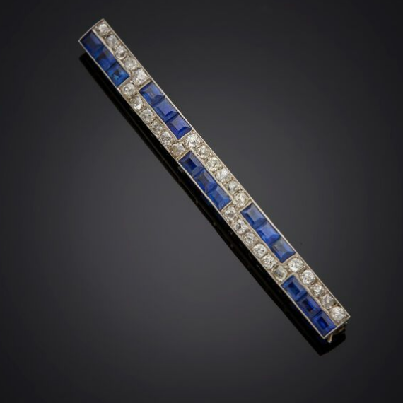 Antique French Bar Brooch